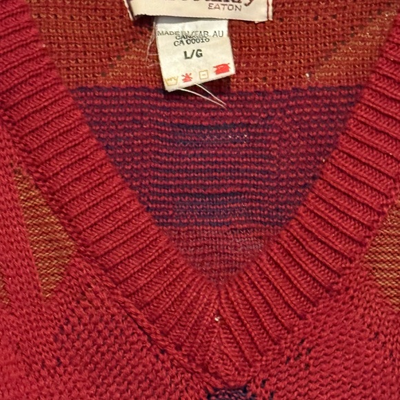 Easton Red Knit Vest - Picture 2 of 3